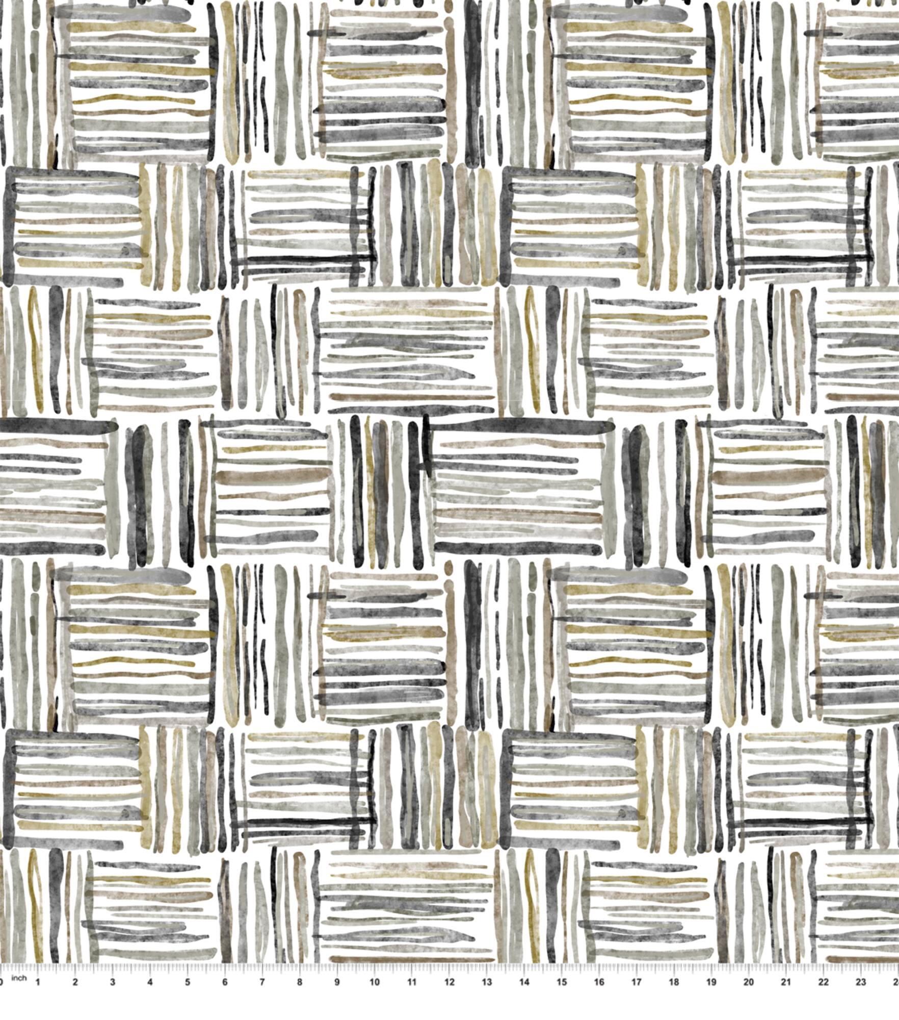 Springs Creative Modern Coastal Riot Raffia Gold Fabric